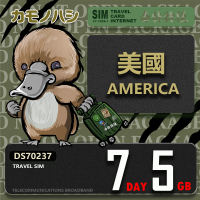 【鴨嘴獸 旅遊網卡】Travel Sim 美加7天5GB 上網卡(美國 加拿大 上網卡 出國網卡 旅遊網卡)