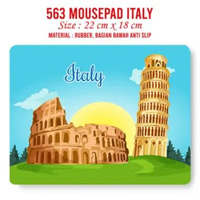 Italia Souvenir Dompet Pouch Mouse Pad Pin Magnet Gantungan Kunci Landmark Oleh Oleh Negara Italy 22