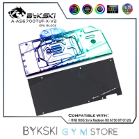 Bykski Graphic Card Block ASUS ROG STRIX Radeon RX6700XT OC Edition/TUF O12G GAMING,Full Cover VGA Block 5V 3PINA-AS6700TUF-X-V2