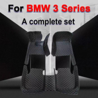 Car Floor Mats For BMW 3 Series G20 2019~2022 Mat Rugs Protective Pad Luxury Leather Carpets Car Accessories 320 330 318 320i