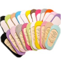 7Pairs/Lot Fashion Peds &amp; Liners Sock Hot Womens Slippers Solid Cotton Sneakers Invisiable Heel Pain Soft Gel Rubber Sapatos