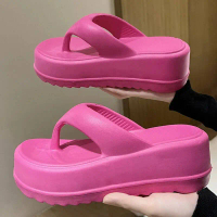 รองเท้าแตะ Kidmi Platform Flip-flops EVA Heels สำหรับผู้หญิง แฟชั่นรองเท้าแตะชายหาด รองเท้าแตะส้นนุ่