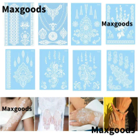 Hình Xăm Tạmời Dùng Một Lần, Miếng Dán Henna Cho Tiệc Cưới, Ren Trắng, Khôngấm Nước, Cánh Tay, Hoa, 