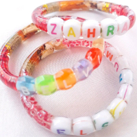Gelang sawan/kariango CUSTOM NAMA otif mote/manik lucu bayi sampai dewasa