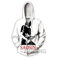 CAVVING 3D Print Saosin Band Zipper Hoodies Zip Up Hooded Sweatshirt Harajuku Hoodie Hip Hop Sweatsh