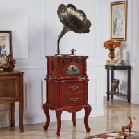 New Product European Solid Wood Classical Phonograph Living Room Old-fashioned Loudspeaker CD Pure Copper Record Player