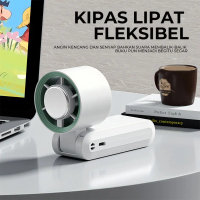 Heefn Kipas Angin Mini Lipat Portable Usb High Speed Fan Turbo 199 Speed 10000Rpm Pasti Ori