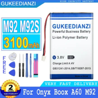 3100mAh Mobile Phone Battery For Onyx Boox I62ML A60 M92 M92S M96 plus M96plus E-book Digital Smartphon Batteries