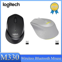 Logitech M330 SILENT PLUS Wireless Mouse, 2.4GHz with USB Nano Receiver, 1000 DPI Optical Tracking, 2-year Battery Life, Compati
