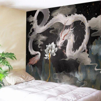 Anime Heroine Indian Mandala Tapestry Wall Hanging Chinese Style Vase Witchcraft Tapestry Dragon Bohemian Gypsy Tapestries Tapiz