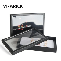 VI-ARICK戒指盒子高檔戒指收納盒100位耳釘盒子收納有蓋耳釘盒