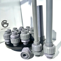 Rắc co ren máy 21 27 34 lắp máy bơm, Rắc co ống nước ren ngoài 34 thu về ống 21 27 34
