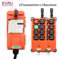 F21-E1B 2 Transmitter + 1 Receiver 220V 380V 110V 12V 24V Industrial Remote Controller Switches Hoist Crane Control Lift Crane