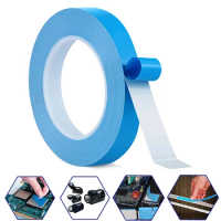 5m 10m Double Side Thermal Conductive Tape 8-30mm Width Blue Heat Transfer Tape Adhesive Cooling Heatsink for Computer CPU GPU