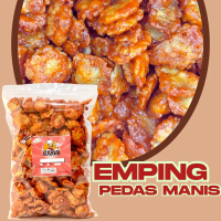 TERMURAH Emping melinjo pedas manis bebas pilih varian berat cemilan snack pedas manis
