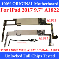 32GB 128GB 2017 9.7inch for iPad 5 Motherboard with Touch Logic Board Original A1822 A1823 For Ipad 5th Mainboard withIOS System