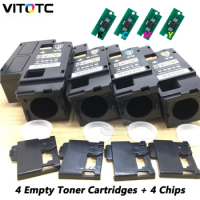 Empty Toner Cartridge Compatible For Xerox Phaser 6020 6022 Workcentre 6025 6027 Color Laser Printer Refillable With 4PCS Chips