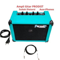 Ampli Gitar Listrik - Ampli Gitar Mini 4Inch Sudah Ada Distorsi+Aux+Headphone