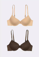BENCH Women's 2-in-1 Pack Wired Push Up Bra