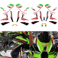For Kawasaki ZX-10R ZX10R 2021 2021 2022 motorcycle fairing accessories decal body waterproof reflective decorative sticker