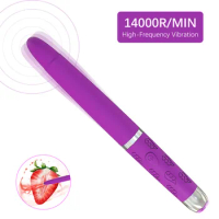 Female Pleasure Massage Pen Nipple Clitoral Stimulator Vibrator Wand Bullet Vibrator G-spot Vibrator 10 Frequency Vibration