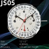 New Miyota JS05 Watch Movement Citizen Genuine Original Quartz Mouvement Automatic Movement 6 Hands Date At 3:00 Watch Parts