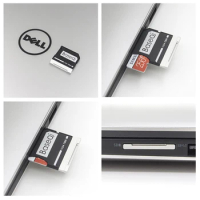 For Dell XPS 15inch 9550 /DELL inspiron14inch 5445/DELL M5510 BaseQi Seamless Micro SD Card Adapter Aluminum Card Reader