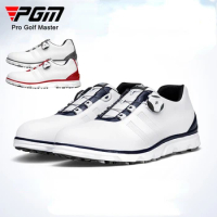 PGM Golf Shoes Men's Waterproof Shoes Rotating Laces Golf Shoes Anti-Slip Stud Sneakers