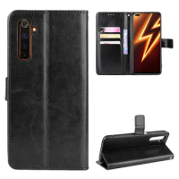 For Oppo Realme 6 Case Luxury Leather Flip Wallet Phone Case For OPPO Realme 6 Pro Realme6 Case Stand Function Card Holder