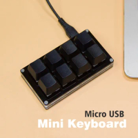 8 key Mini Keyboard OSU Gaming Keyboard Macro Custom Programmable Keyboard Keypad For Photoshop Mechanical Keyboard Red Switch