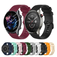 22mm Band For Huami Amazfit GTR 4 Silicone Quick Release Strap For Amazfit GTR 3 Pro/GTR 2 2E/47mm/Pace/Stratos 3/Bip 5 Bracelet