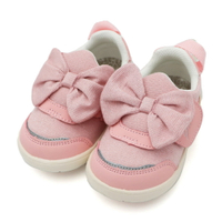日本 IFME 機能童鞋 魔鬼氈 嬰兒鞋 小童 蝴蝶結 銀粉 S0183 (IF20-432301)