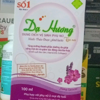 Dung dịch vệ sinh phụ nữ Dạ hương 100ml  tươi mới-muối- Thảo dược -Acid lactic.