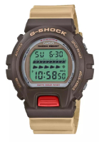 Casio Casio G-Shock Digital Brown Resin Strap Unisex Watch DW-6600PC-5DR