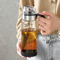油壺玻璃油罐壺廚房不掛油瓶大容量自動開合醬油醋調料瓶