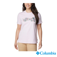 【Columbia 哥倫比亞 官方旗艦】女款-Boundless Beauty™短袖上衣-粉紅色(UAR57950PK/IS)