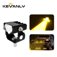 1 buah Lampu Tembak led motor Mini 2 Warna putih kuning Lampu Sorot Foglamp Super Terang