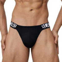 Men Underwear Sexy Briefs Gay Jockstrap Cotton Panties Briefs for Men Breathable Thong G-String Cueca Penis Pouch Underpants