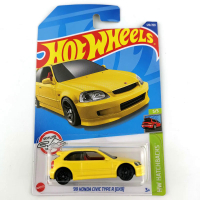 2022-1252021-214  Hot Wheels Cars 99 HONDA CIVIC TYPE R EK9  164 Metal Diecast Model Collection Toy Vehicles
