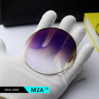 EXIA M2A Sunglasses Lens 1.61 MR-8 UV400 Gradient Brown SHMC Anti-Reflective Good for Rimless Glasses Base Curve 3