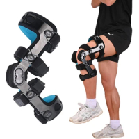 Functional Knee Brace for ACL/MCL/PCL/Meniscus/Ligament/Sports Injuries, Adjustable Hinged ROM Orthopedic Protector Stabilizer