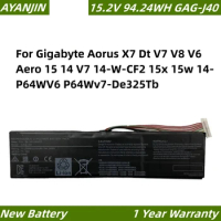 GAG-J40 15.2V 94.24WH Laptop Battery for Gigabyte Aorus X7 Dt V7 V8 V6 Aero 15 14 V7 14-W-CF2 15x 15w 14-P64WV6 P64Wv7-De325Tb