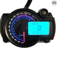 摩托車車速表儀表LCD數字轉速表儀表里程表7種顏色帶故障警示燈用於RX2N 4缸400CC 5000rpm