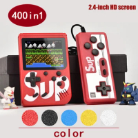 400 in 1 Video Game Console Portable Mini Handheld Game 2.4 Inch Color Pocket TV Charging Game Console Handheld Player