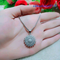 alikaolshop83; Kalung Dewasa Xuping Silver Liontin Motif Kembang Besar