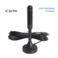 2020 factory price Magnetic Indoor HDTV 470-860MHz smart mini digital tv antenna with F connector