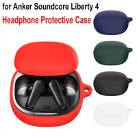 Shockproof Wireless Earbuds Case Soft Silicone Earphone Protector Waterproof Anti Drop for Anker Soundcore Liberty 4