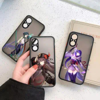 Game Genshin Impact Anime Matte Clear Phone Case for Huawei NOVA Y70 9 8SE 8 7SE 7I 7 6 5I 5 4 3I 4G 5G Black Funda Coque Cover