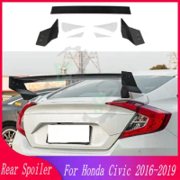 For Honda Civic 10th gen Sedan FC1 FC2 2016 2017 2018 2019 modified Mugen1:1 JDM FK4 SI Punch-free Rear Trunk Spoiler Wing Lip
