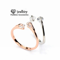 CC Jewelry Adjustable Rings For Women Small Simple Design Open Ring Wedding Engagement Daily Accessories CC1007